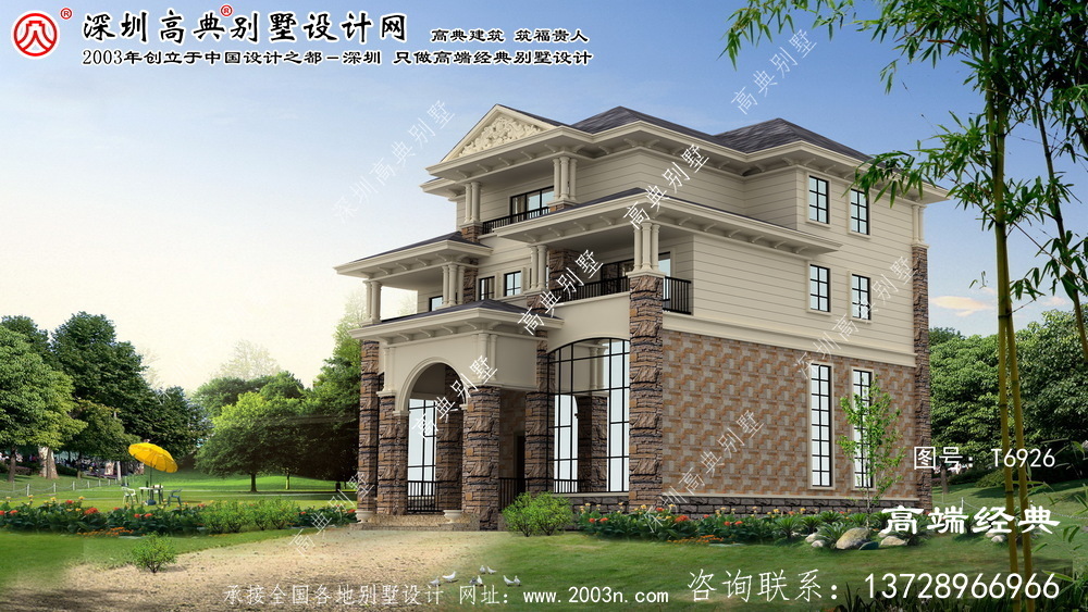 赤峰市农村小别墅设计图小户型双落地窗