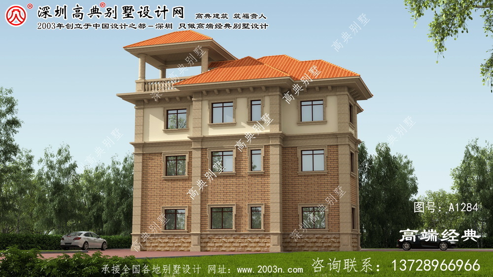 冷水江市农村三层复式楼设计图	